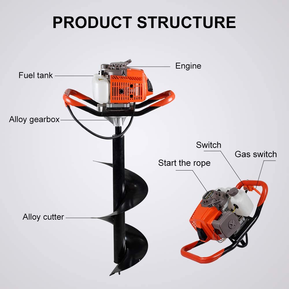 63CC 2 Lejang Air Cooled Earth Auger